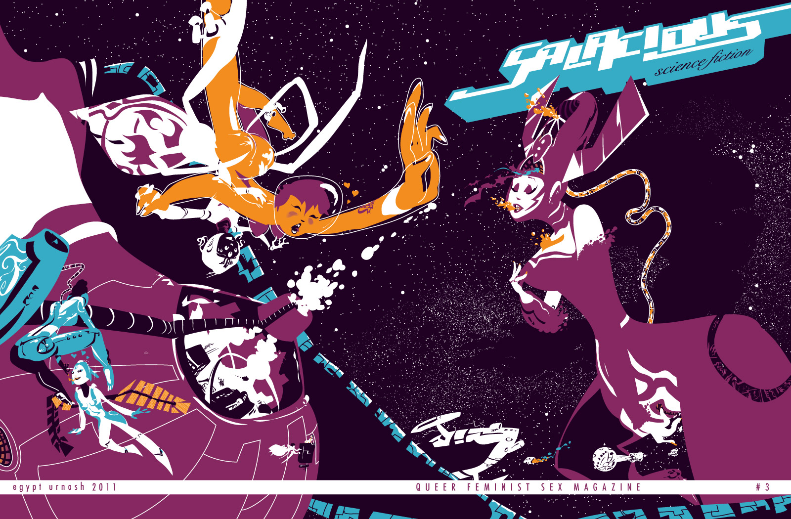 Space robot ladies getting it on!